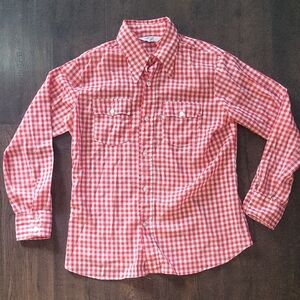 Vintage Levi's Red and White Gingham Checkered Shirt